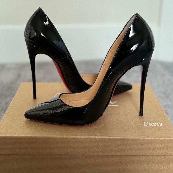 Christian Louboutin Shoes - Black Christian Louboutin So Kate 120 Patent Pump